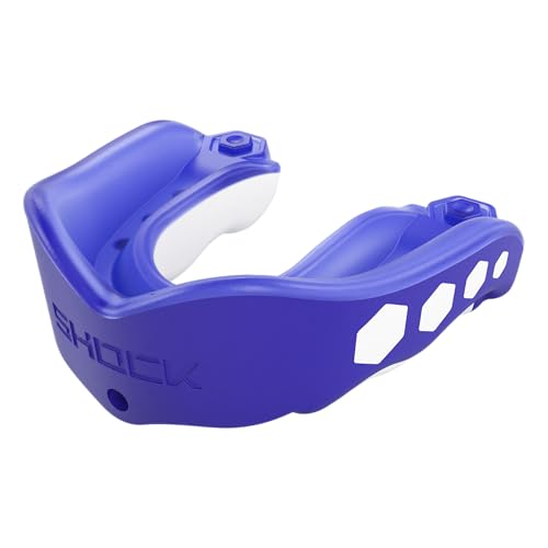 Shock Doctor Mouth Guard Sports, Hockey, Lacrosse, Baseball, Wrestling Moutguard, Gel Max Heavy Duty Protection & Custom Fit, Football Mouth Guard with Strap, Adult & Youth Mouthguard
