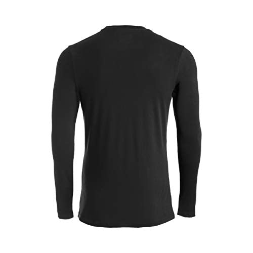 Mizuno Comp Diamond Long sleeve Crew, Black, Medium