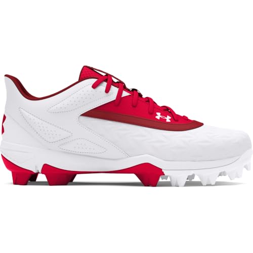 Under Armour Boys' Leadoff Low RM JR 3.0, (600) Red/White/Red, 6, US