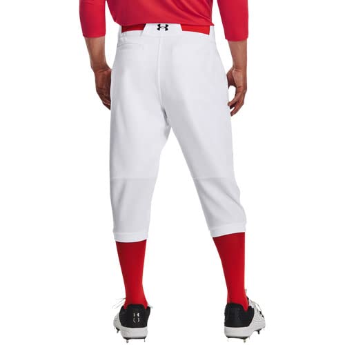 Under Armour Men's Gameday Vanish Knicker 21 Pants, White (100)/Black, Large