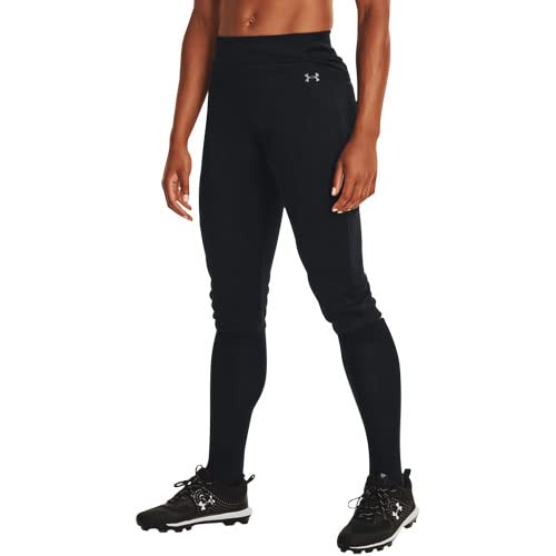 Under Armour Women's Vanish Softball Beltless Pants, Black (001)/Baseball Gray, Small