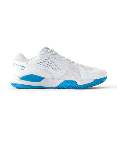 WILSON Men's Rush Pro Ace OZ Tennis Shoe, White/Atomic Blue, 10