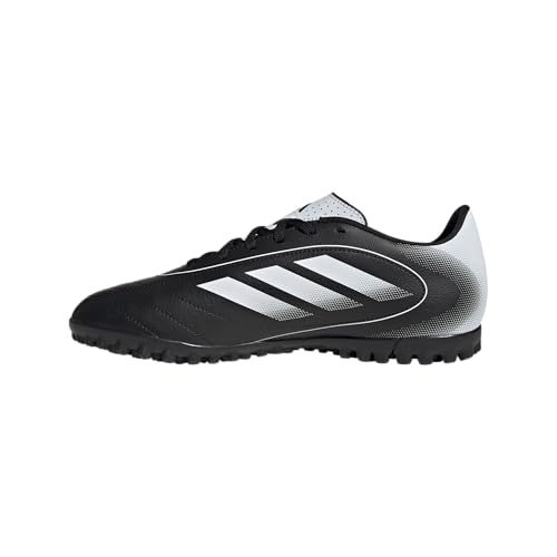 adidas Unisex Goletto IX Turf Sneaker, Black/White/Black, 8 US Men
