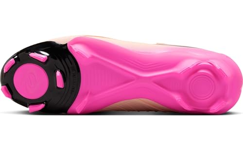 Nike Phantom GX 2 Academy MG Low-Top Soccer Cleats (FD6723-800, Crimson Tint/Pink Blast/Black) Size 7.5