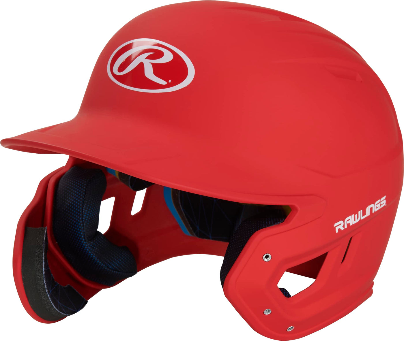 Rawlings | MACH ADJUST Batting Helmet with Extension Flap | Left Hand Batter | Senior (6 7/8" - 7 5/8") | Matte Scarlet