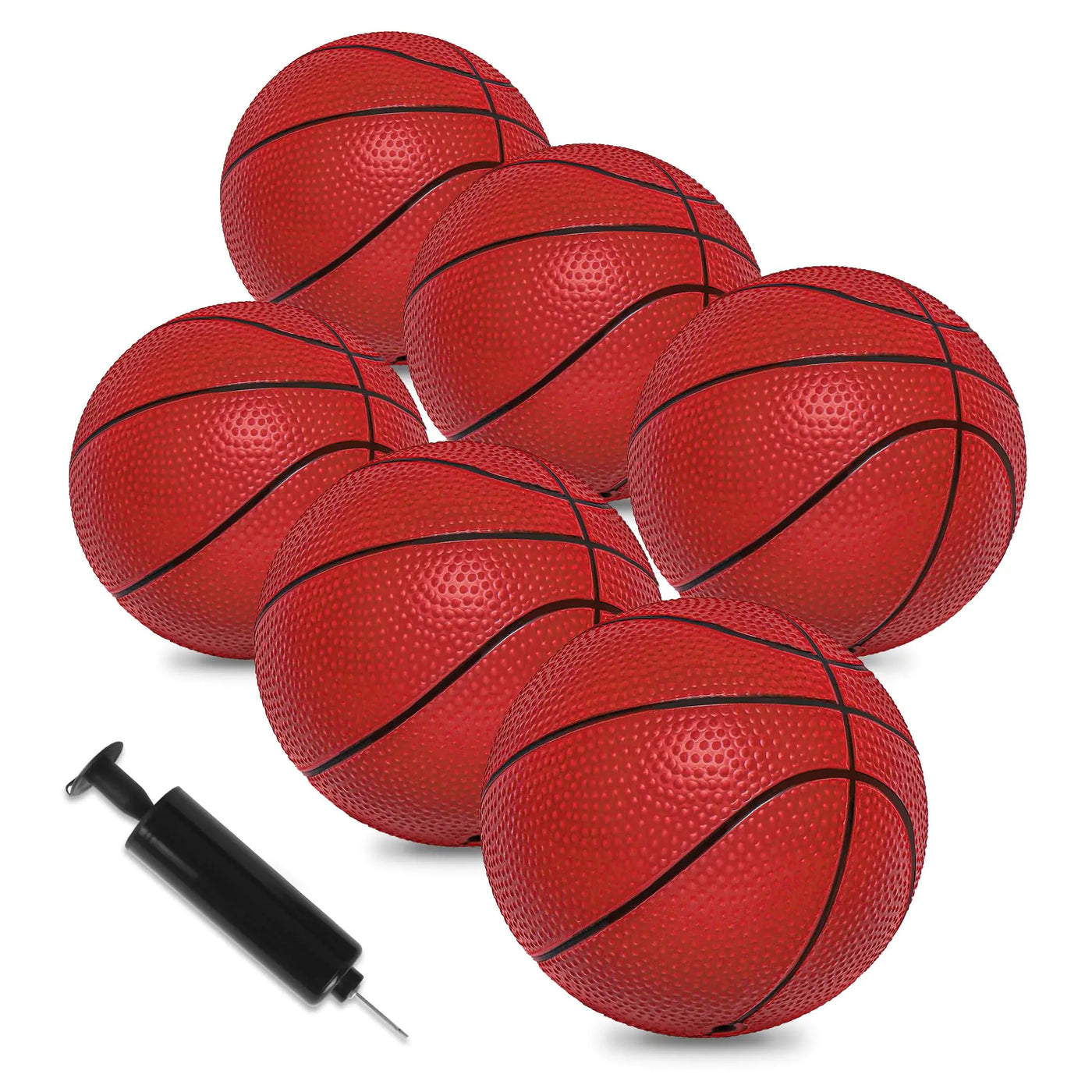 Vobab 6" Mini Basketballs 6 Pack Small Basketball for Kids Basketball Hoop PVC Mini Toy Basketball for Indoor Basketball Hoop Pool Basketball for Toddler Adults Outdoor