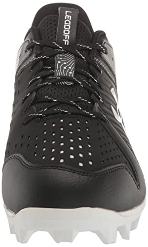 Under Armour Men's Leadoff Low Rubber Molded Baseball Cleat, (001) Black/Black/White, 12
