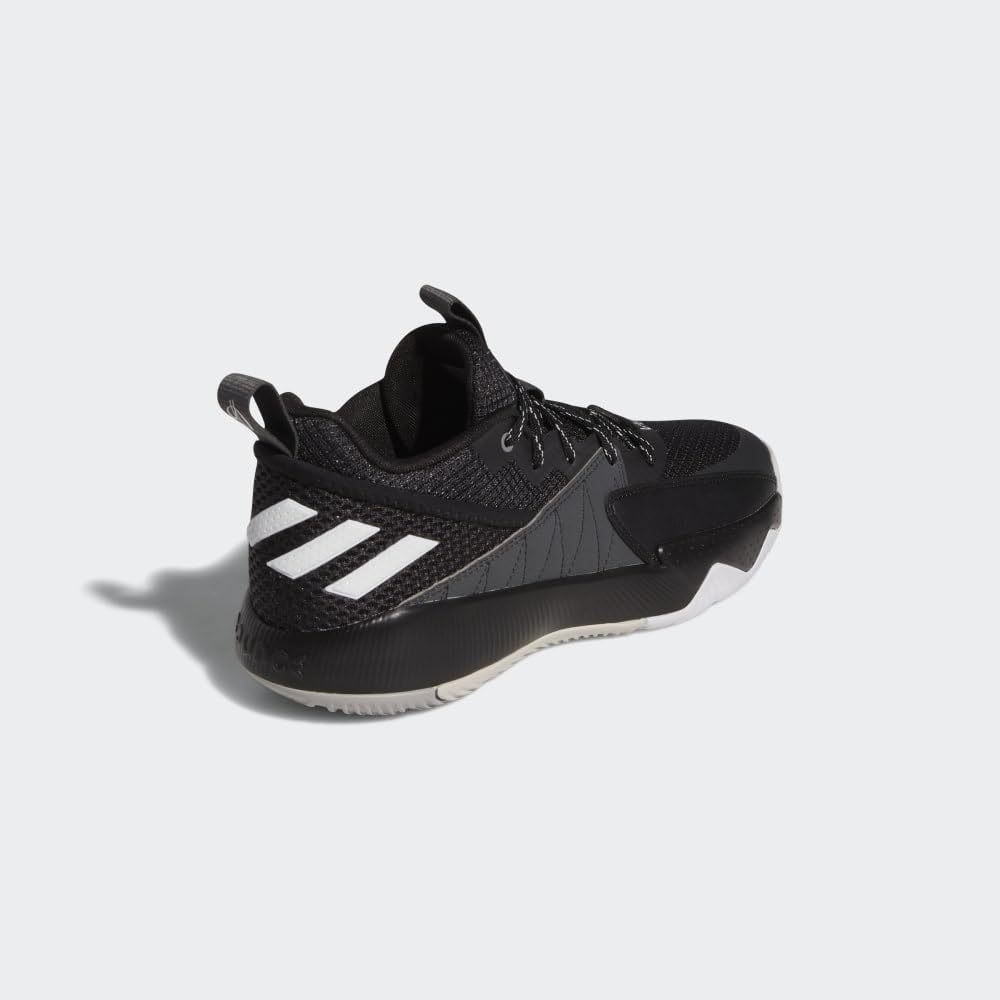 adidas Unisex Dame Extply 2 Basketball Shoe, Black/White/Grey, 9.5 US Men