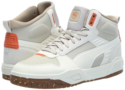 PUMA Men's RBD Tech Mid Shoes, Desert Dust-Frosted Ivory-Maple Syrup, 9.5