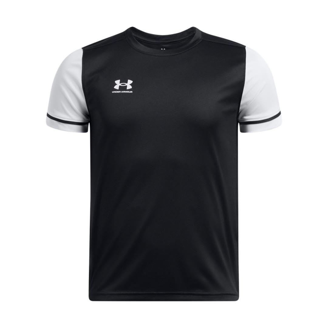 Under Armour Boys Challenger Jersey, (001) Black/White/White, Large