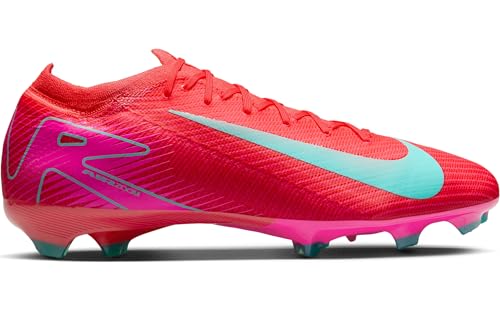 Nike Mercurial Vapor 16 Pro FG Low-Top Soccer Cleats (FQ8685-800, Ember Glow/Aurora Green) Size 8