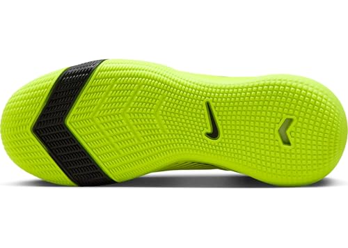 Nike Jr. Mercurial Vapor 16 Academy Little/Big Kids' IC Low-Top Soccer Shoes (FQ8411-700, Volt/Black) Size 3.5