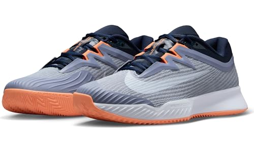 Nike Vapor Pro 3 Men's Clay Court Tennis Shoes (HQ6034-400, Ashen Slate/Obsidian/Light Armory Blue/Football Grey) Size 10.5
