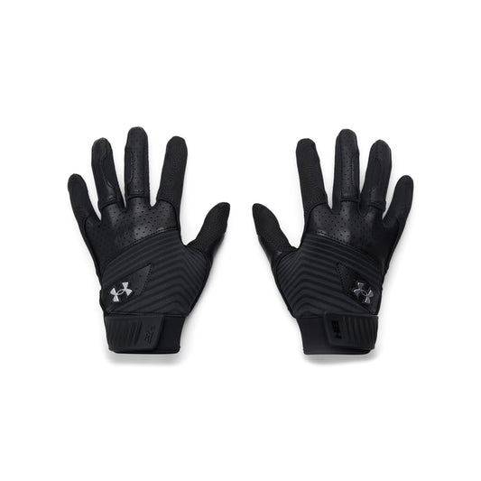 Under Armour Girls' Harper Baseball Gloves 24, (001) Black/Black/Metallic Gun Metal, Small