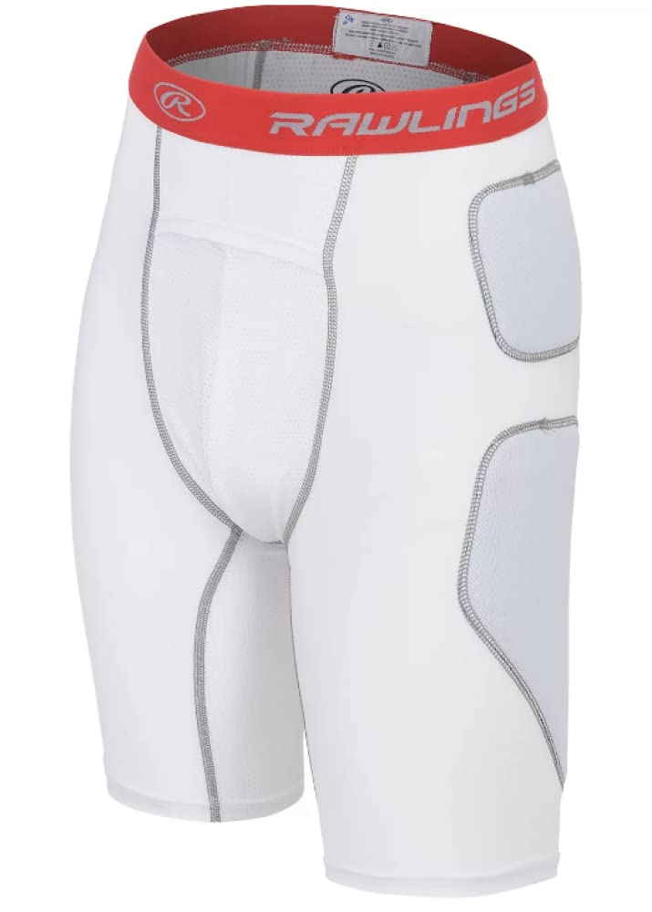 Rawlings | Baseball Slider Short | Youth Large | White
