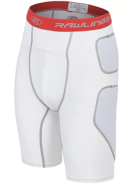 Rawlings | Baseball Slider Short | Youth Large | White