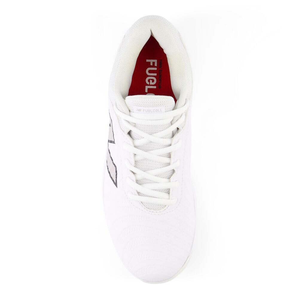 New Balance Women's FuelCell Fuse V4 Molded Softball Shoe, Optic White/Raincloud, 9