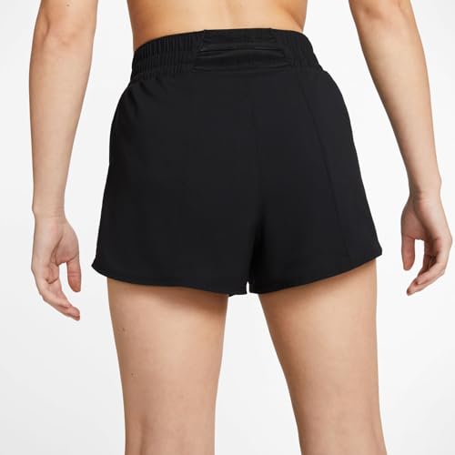 Nike One Women's Dri-FIT High-Waisted 3" Brief-Lined Shorts (Black, DX6014-010) Size Medium