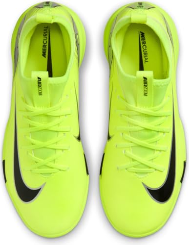 Nike Jr. Mercurial Vapor 16 Academy Little/Big Kids' IC Low-Top Soccer Shoes (FQ8411-700, Volt/Black) Size 3.5