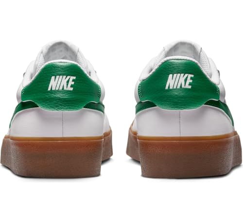 Nike Men's Court Shot Sneaker, White/Malachite/Gum Medium Brown, 9