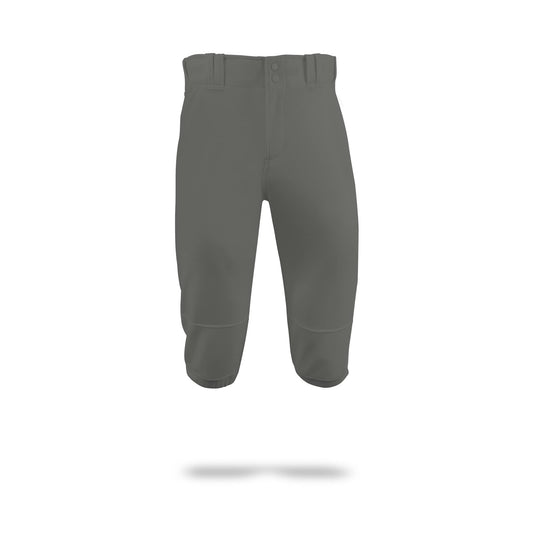 MARUCCI Adult EXCEL Double-Knit Short Baseball Pant, Gray, Adult Medium