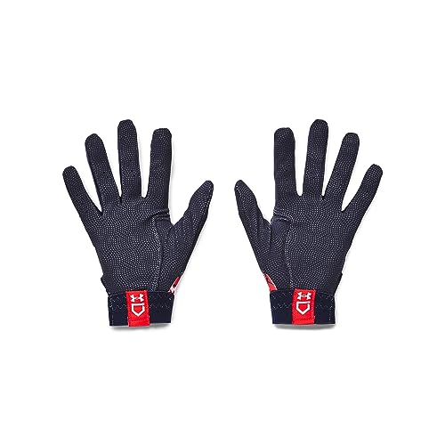 Under Armour Women's Radar Novelty Softball Gloves, (411) Midnight Navy / / Metallic Gold, Large