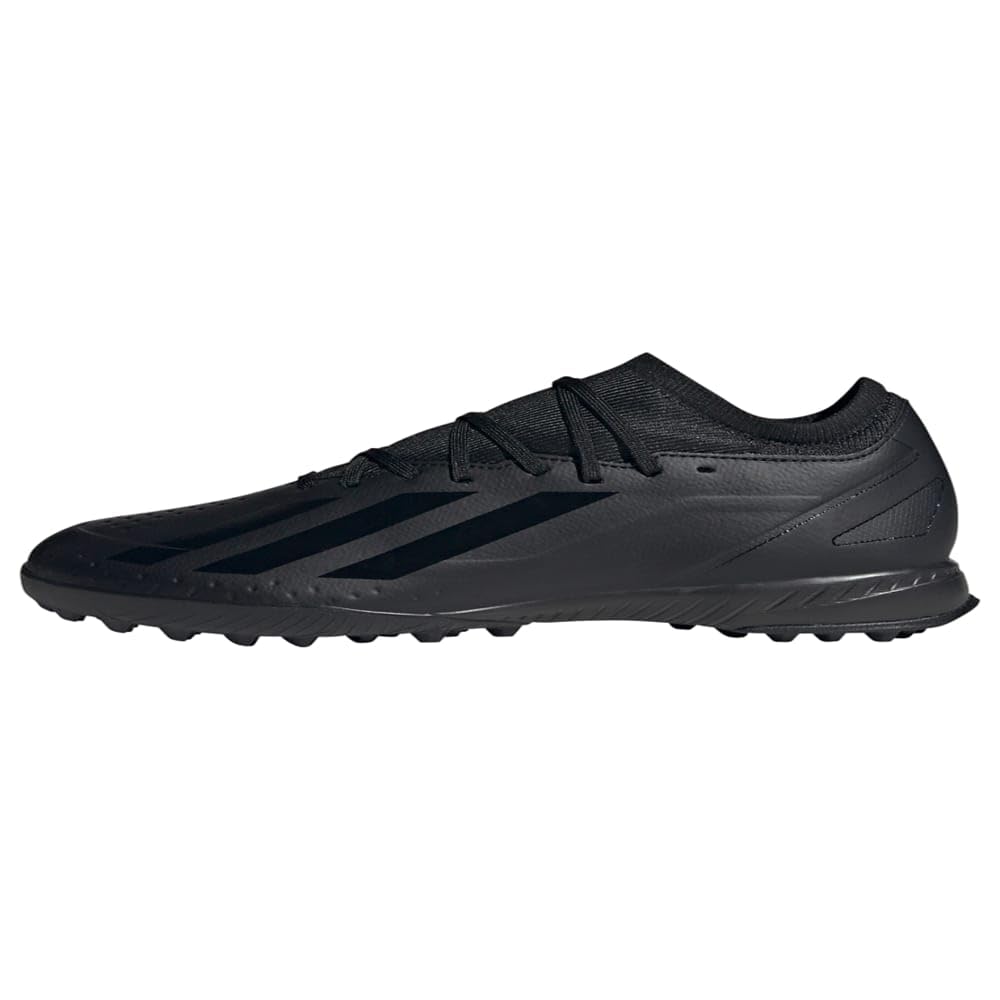 adidas Unisex X Crazyfast.3 Turf Sneaker, Core Black/Core Black/Core Black, 8.5 US Men