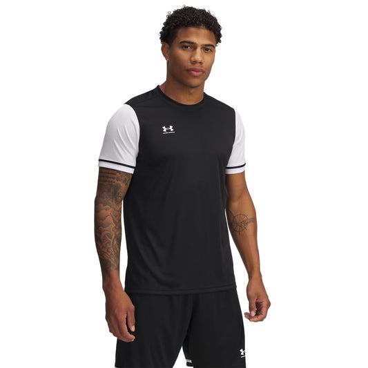 Under Armour Men's Challenger Jersey, (001) Black/White/White, Medium