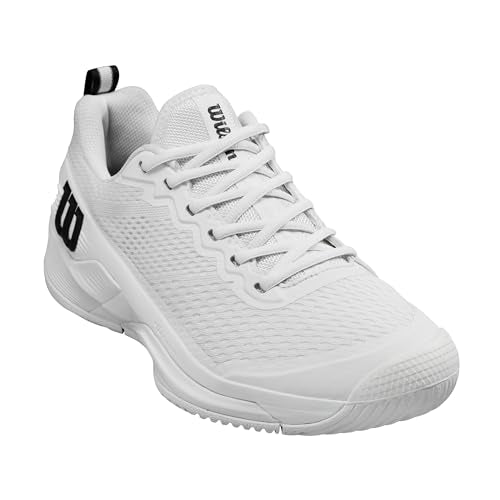 Wilson Rush Pro 4.5 Men's Tennis Shoe, White/Black, Size 11