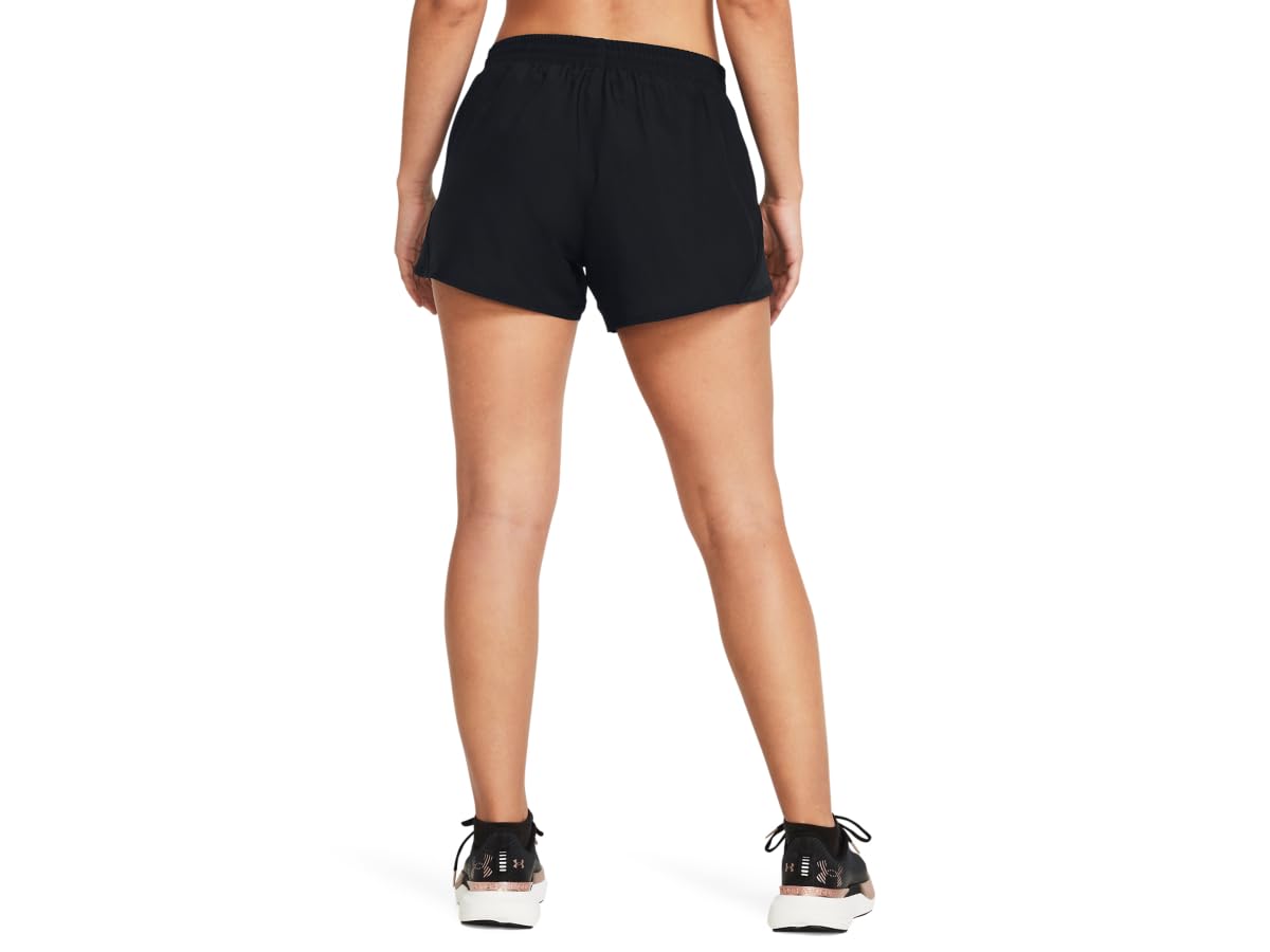 Under Armour Womens Fly by Shorts, (001) Black/Black/Reflective, Large