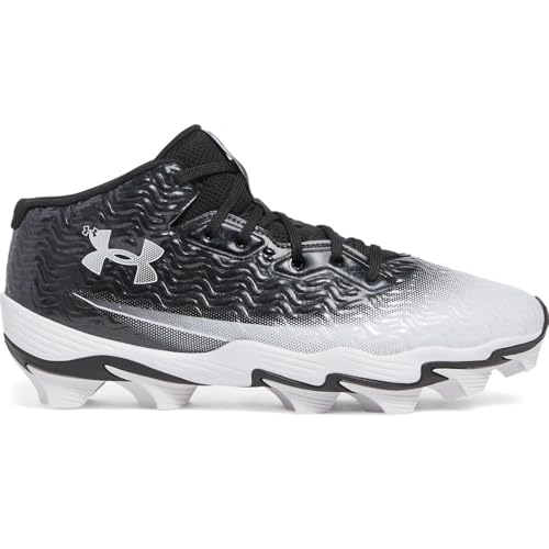 Under Armour Men's Spotlight Hammer RM, (001) Black/White/White, 7, US