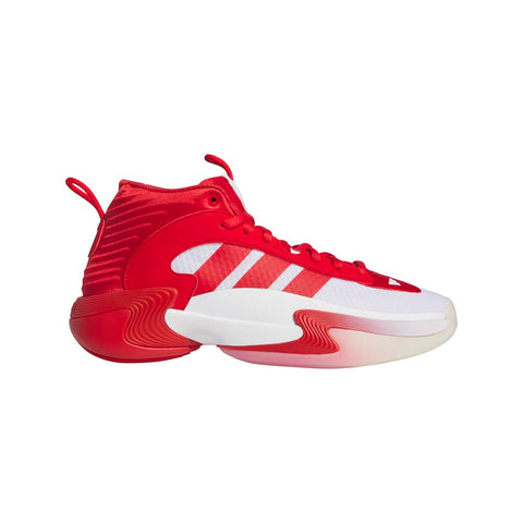 adidas Women's Exhibit Select Mid Top Sneaker, White/Collegiate Red/Collegiate Red, 8
