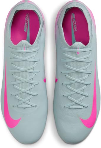 Nike Mercurial Vapor 16 Pro FG Low-Top Soccer Cleats (FQ8685-301, Ocean Cube/Pink Blast) Size 9