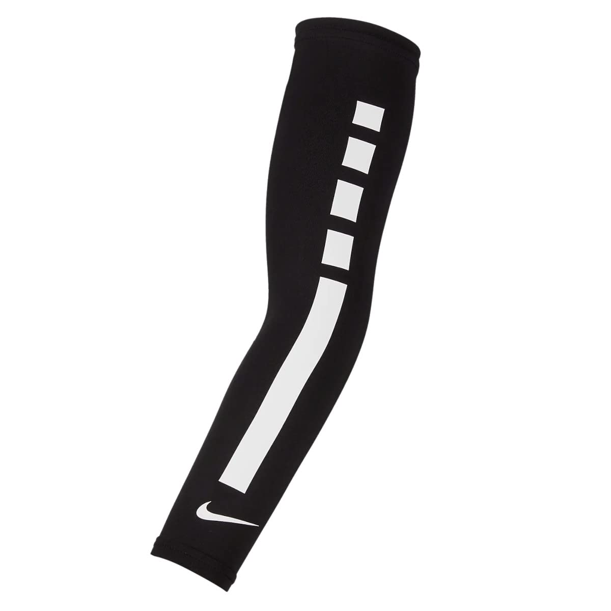 NIKE Unisex Pro Elite Sleeve 2.0 Elite Sleeve, black/white, Small-Medium