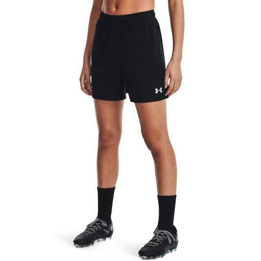 Under Armour Women's Golazo 3.0 Shorts, Black (001)/White, Medium