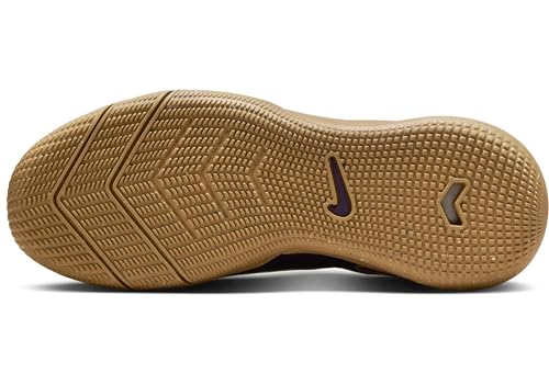 Nike Jr. Mercurial Vapor 16 Academy Kylian Mbappe Big Kids' IC Low-Top Soccer Shoes (FQ8414-500, Grand Purple/Pale Ivory) Size 3.5