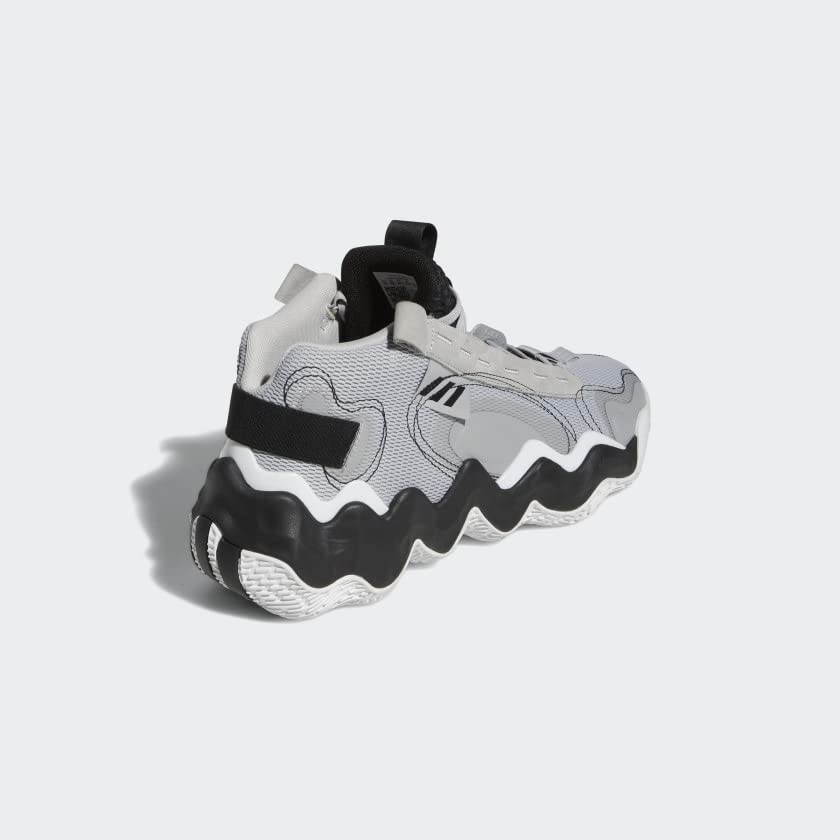 adidas Women's Exhibit B Mid Basketball Shoe, Grey/White/Black, 7