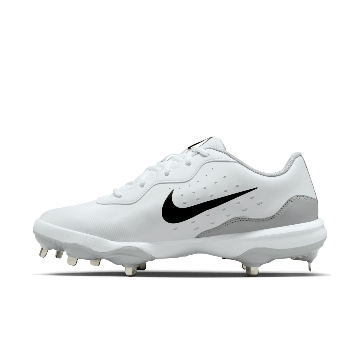 Nike mens Alpha Huarache Varsity 4 Low Metal Baseball Cleats, Black Gray, 13
