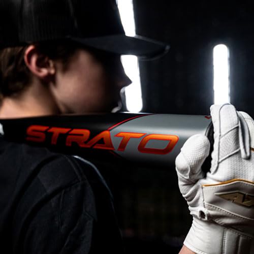 Axe Bat 2023 Strato (-10, 2-5/8") USA Baseball Bat, 1-Piece Alloy, Black/Grey/Copper (27" / 17 oz.)