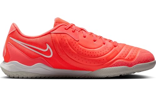 Nike Tiempo Legend 10 Academy Indoor/Court Low-Top Soccer Shoes (DV4341-800, Hot Lava/White) Size 9.5