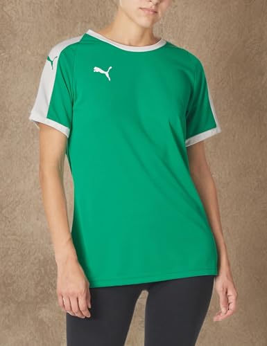 PUMA womens Liga Jersey, Pepper Green-white, Large US