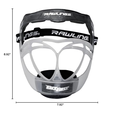 Rawlings | FACE FIRST Fielder's Mask | Fastpitch Softball | Adjustable One Size Fits Most