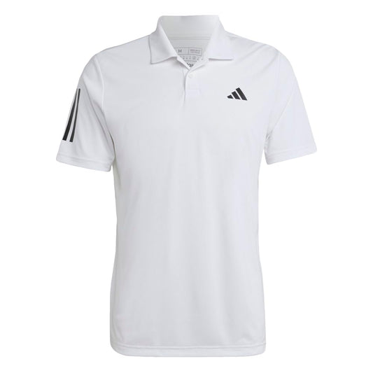 adidas Men's Club 3-Stripes Tennis Polo Shirt, White, Small