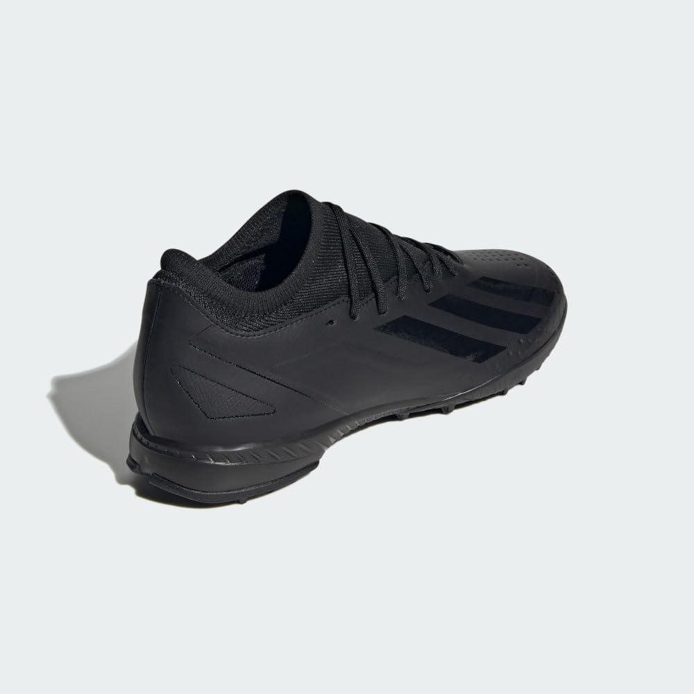 adidas Unisex X Crazyfast.3 Turf Sneaker, Core Black/Core Black/Core Black, 8.5 US Men