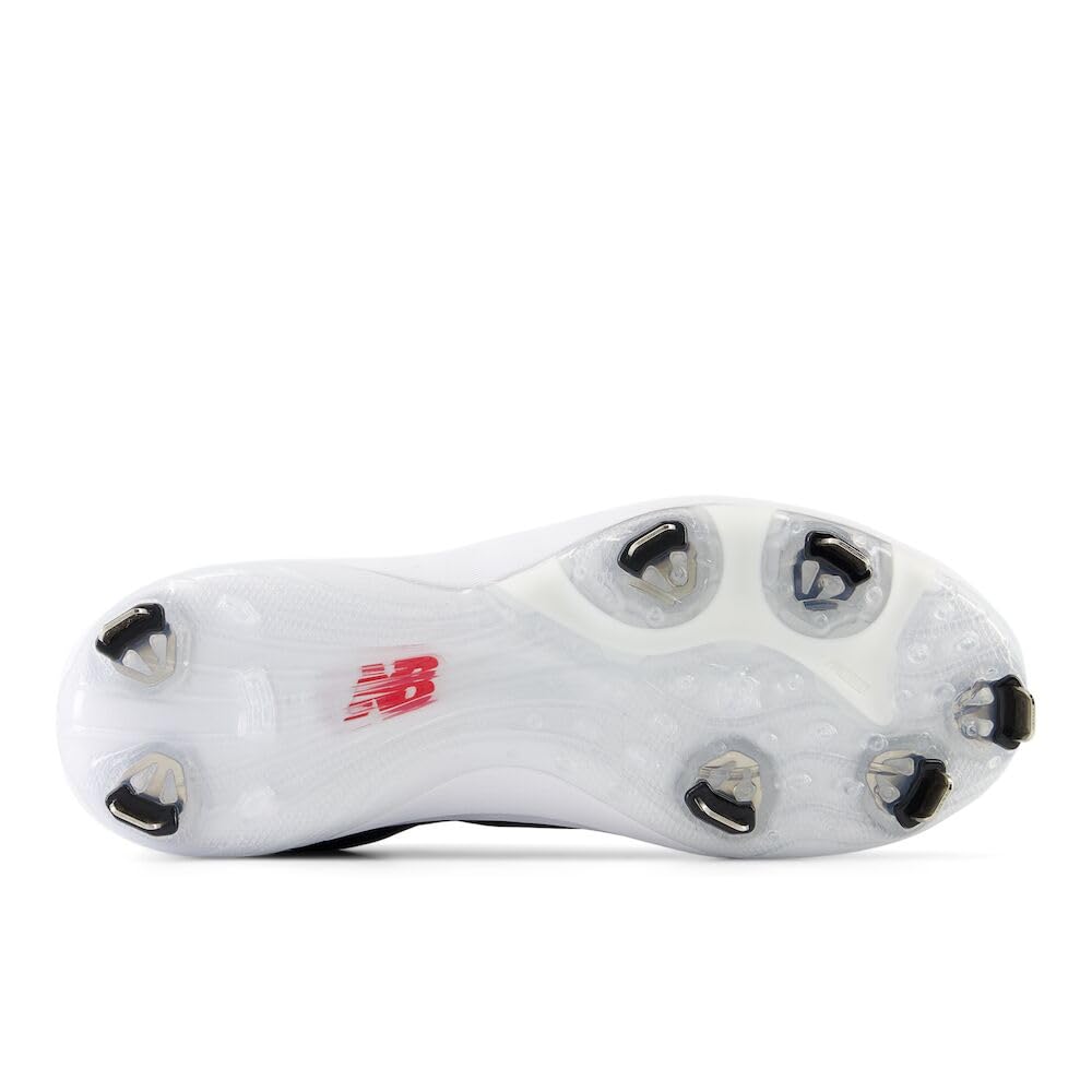 New Balance Women's FuelCell Fuse V4 Metal Softball Shoe, Black/Optic White, 9