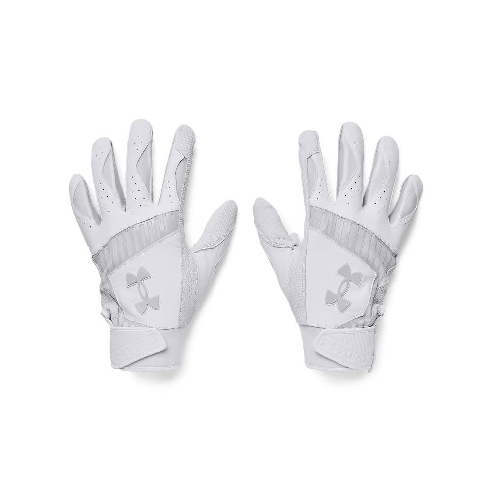 Under Armour Men's Yard 9 Baseball Gloves, (100) White / / Halo Gray, XX-Large