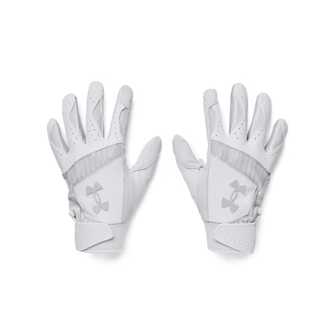 Under Armour Men's Yard 9 Baseball Gloves, (100) White / / Halo Gray, XX-Large