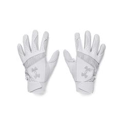 Under Armour Men's Yard 9 Baseball Gloves, (100) White / / Halo Gray, XX-Large