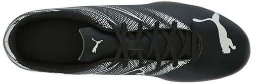 PUMA Mens Attacanto Indoor Trainer Soccer Shoe, PUMA Mens Black-Silver Mist, 10