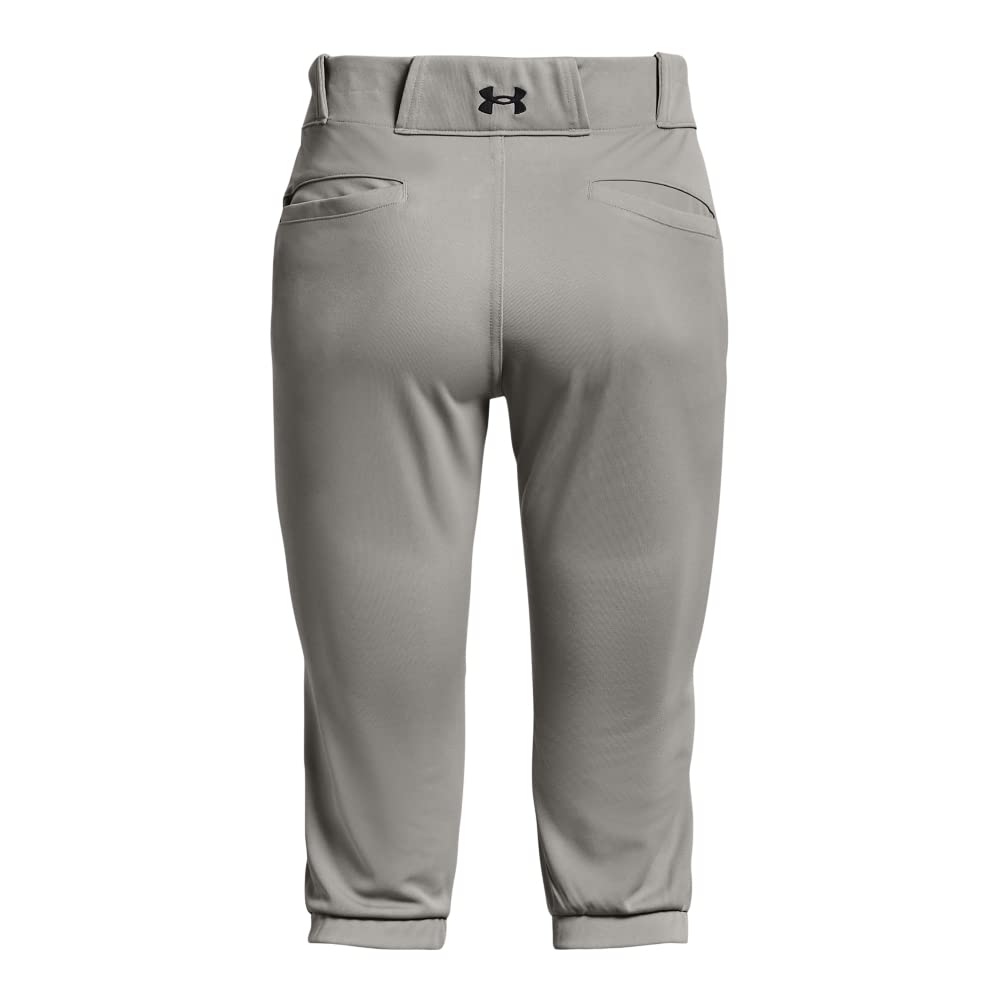 Under Armour Womens Utility Softball Pants 22, (075) Baseball Gray / / Black, Small
